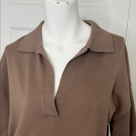 Glyder Elite Polo Mocha short sleeved top - Picture 2 of 12